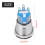 Waterproof Design Metal Toggle Switch Engine Start Stop Switch LED Light Durable Construction Easy Installation Universal Fitment Push Button Starter 6