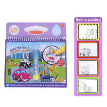 Water Refillable Pen Coloring Book for Kids Ages2-6Featuring Spiral Binding and Evaporating Illustrations Ideal for Educational Playtime at Home or