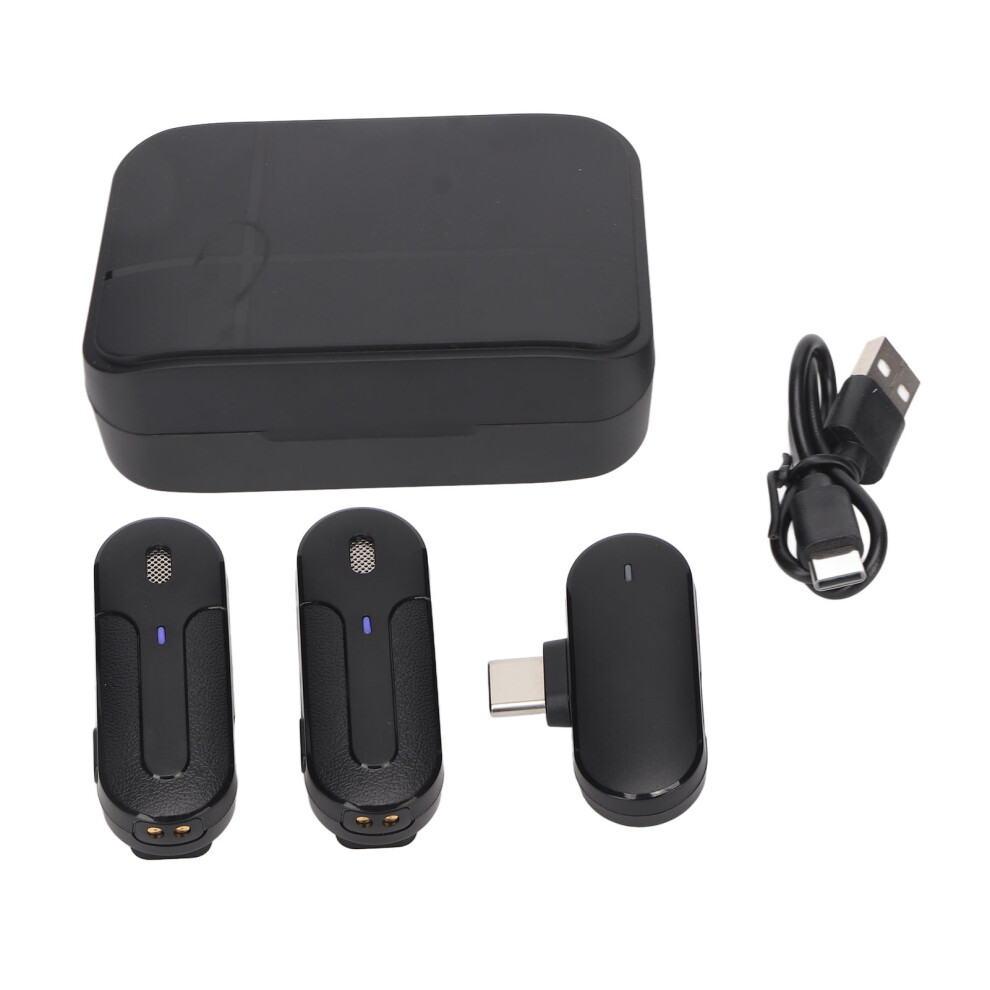 Wireless Lapel Mic For Iphone Android, Smart Noise Reduction Plug And Play Reverb Function Universal Compatibility With Fast Response Time 9175034568350