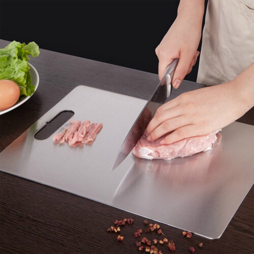 (Thickness 1MM) Titanium Cutting Board for Meat & Veggies 2