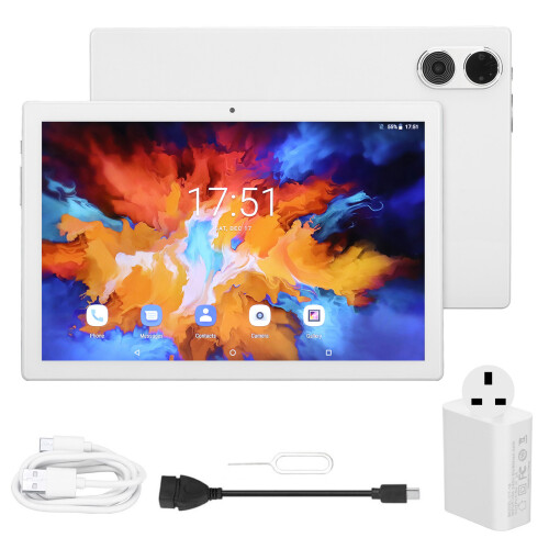 Tablet Android 10,1 ιντσών με οκταπύρηνο επεξεργαστή, 8 GB RAM, 128 GB ROM, μεγάλη οθόνη IPS, WiFi