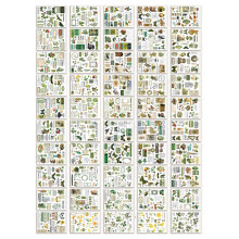 50pcs Lifebook Series Washi Decals 216g Color