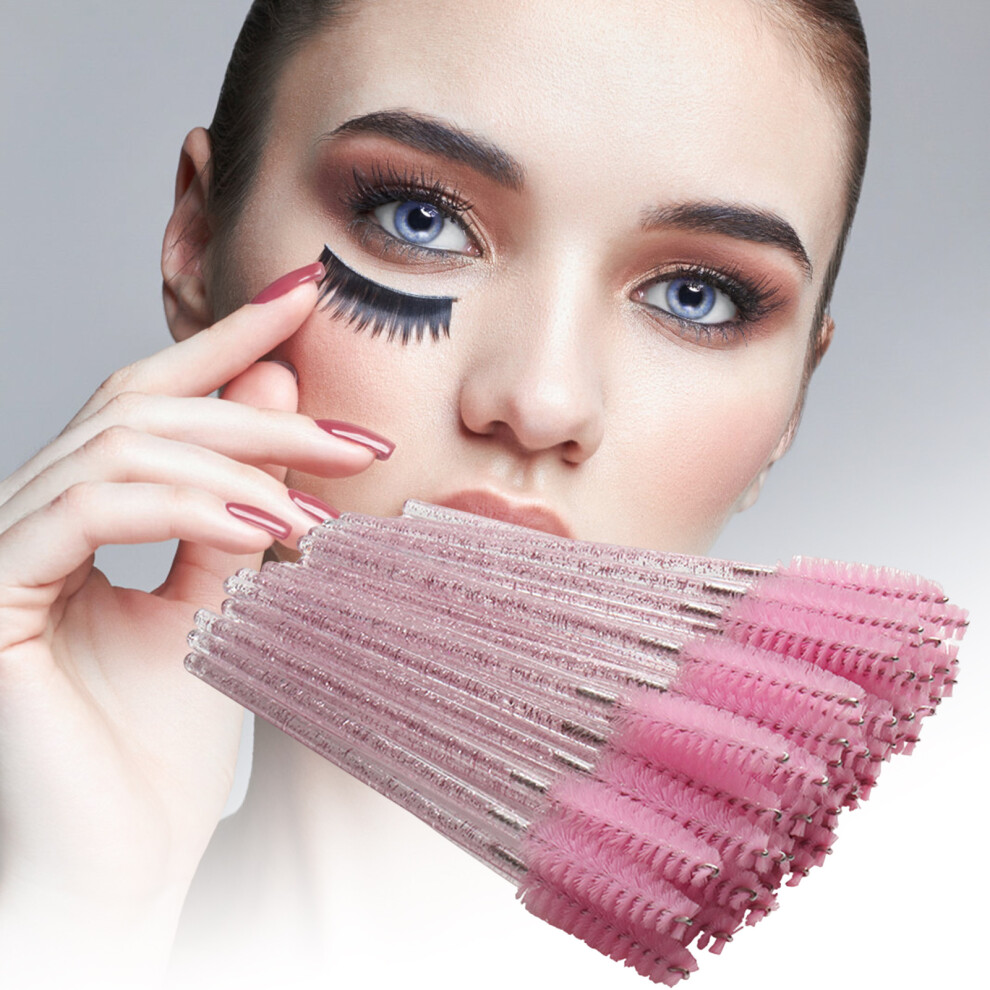 Dcph-Clothing 50Pcs Soft Bristle Eyelash Brushes For Women