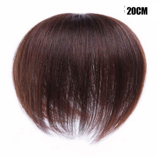 (Dark Brown, 20cm) Short Men\'s Toupee for All Occasions