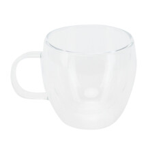 Ensemble de tasses en verre à double paroi isolante, élégantes tasses en verre borosilicate résistant à la chaleur, design cristallin,