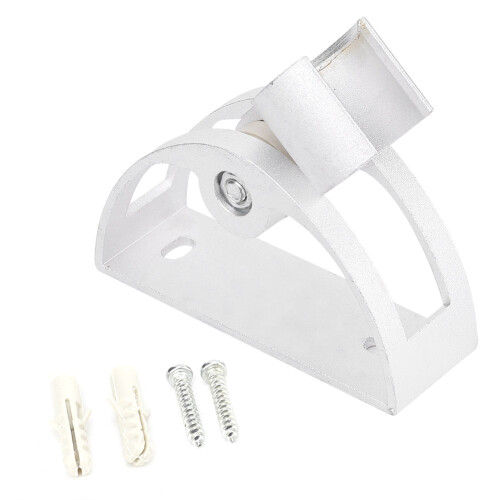 Adjustable Angle Shower Head Holder Aluminum Wall Mount Rust Protection Shower Wand Bracket Practical Replacement Accessory Universal Fitment