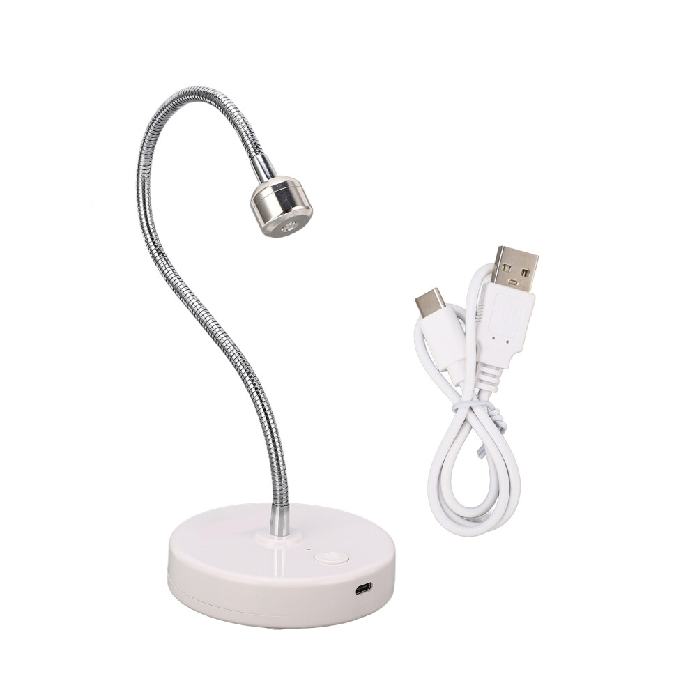 Light High Quality Uv Led Nail Lamp With Flexible Gooseneck Rechargeable Cordless Nail Curing Lamp For Gel Manicures Quick Dry Usb Charging Built In