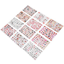 12 Sheets Lip & Girl Pattern Nail Art Stickers Self-Adhesive Decor