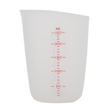 White Measuring Cup Liquid Container With Graduations Precise Dosage Lightweight Silicone Measuring Beaker