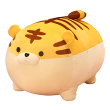 Anime tegneserie plys tiger tøjdyr, livagtig kropsholdning og striber realistisk plyspude med blødt stof, fantastisk til fremvisning eller gave