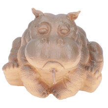 Hippo Resin Pond Spitter Small Garden Decoration Handcrafted Durable Material