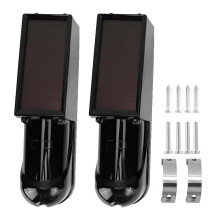 Infrared Beam Motion Sensor For Outdoor Security Dual Beam Detection System Digital Photoelectric Detector With Automatic Power Regulation Solar