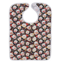 Reusable Adult Bib For Eating, High Quality Materials Waterproof Washable Clothing Protector With Three Layer Design Adjustable Hook And Loop Keeps