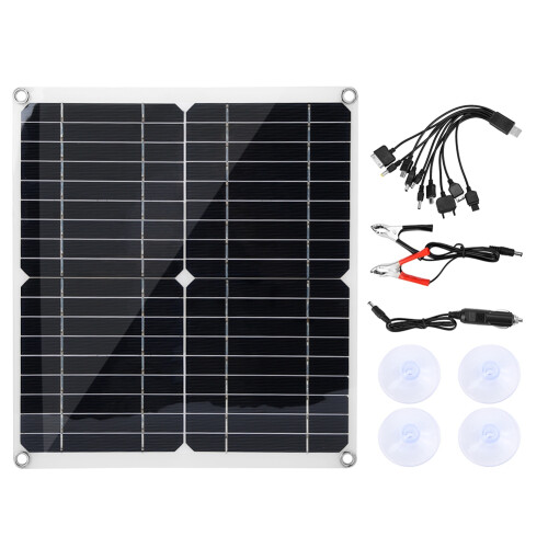 Monocrystalline Solar Panel Kit Foldable Structure Compact And Portable Solar Energy System For Emergency Power Supply Flexible Installation Options