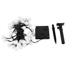 Solar Powered Globe String Lights, Waterproof Outdoor Fairy Lights with Two Lighting Modes Quick Setup Long Service Life Garden Wedding Christmas