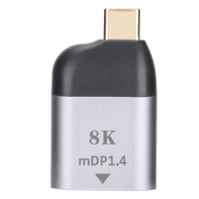 Cuibheoir Cineál C go Mini DP 8K60Hz Cóimhiotal Alúmanaim Breiseán agus Súgradh Feidhmeanna HDR Tacaíonn le Físeán Lán-HD atá
