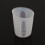 White Measuring Cup Liquid Container With Graduations Precise Dosage Lightweight Silicone Measuring Beaker 4