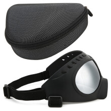 User Friendly Design Sunglasses Case With Zipper Closure, Impact Resistant Hard Shell Eyewear Box Featuring Sturdy Hook