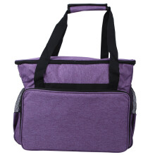 Bolsa para tricô com bolsos com zíper, bolsa de armazenamento universal, leve, resistente à água, tecido Oxford 600D, ecológica, inovadora e