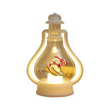 Knit Ribbed Oil Lamp Led Light With Timer Function Christmas Decoration Adjustable Brightness Water Resistant Portable Design