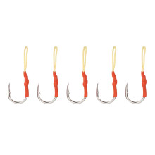 Sharp Saltwater Jigging Assist Hook with PE Line - High Strength Corrosion Resistant Fishing Hook Set for Vertical Butterfly Slow Pitch Techniques