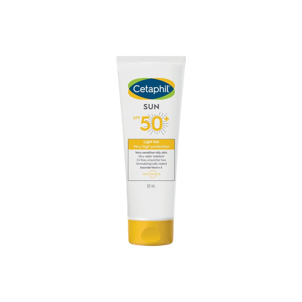 Light Cetaphil Sun Gel (Spf 50+) | Hydrates And Maintains Skin Barrier Health - 50Ml