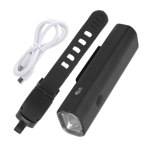 Front Bicycle Light USB Rechargeable Waterproof Bright LED Long-lasting Illumination Versatile Lighting Modes Multi-purpose Use Durable Aluminum 1