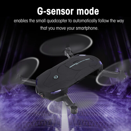 Πτυσσόμενο FPV Drone με κάμερα HD και ρυθμιζόμενο φακό, τετρακόπτερο WiFi σε πραγματικό 2