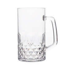 (980ml) British Styles Dimpled Beer Glasses Freezers Safe Beer Glass Wide Handle Delicate Dimpled Beer Mugs For Parties