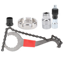 Crank Extractor Tool Universal Fit Chain Tool Hook Type Lock Ring Tool And Bottom Bracket Assembly Wrench High Strength Steel Extended Ejector Tough