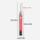 (Pink) Precisions Temperature Control Wax Pen Replacement Tips Thread Burning Pen Suitable for Bead Forming and Detail Work  White 2