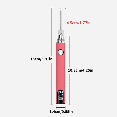 (Black) Precisions Temperature Control Wax Pen Replacement Tips Thread Burning Pen Suitable for Bead Forming and Detail Work  White 1
