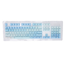 PBT Mechanical Keycaps, Ergonomic Design Wear Resistance Compatible ANSI MX Switches Shine Through Double Shot Magnetic Caps Gradual Change