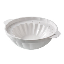 Alsidig gør-det-selv rund form til hjemmelavede kager og godbidder, silikone kageform med metalramme, jævn varmeoverførsel og non-stick finish for