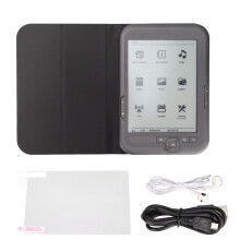 Ink Screen Ebook Reader With800X600Resolution And Navigation Keys, Supports Multiple Languages And File Types, Includes Protective Cover For