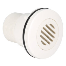 Universal Swimming Pool Jet Nozzle Fittings – 1.5in, White, Durable Plastic