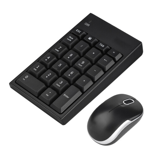 Plug And Play Numeric Keypad Wireless Number Pads2.4GHz Portable Mute Ergonomic Design Touch Comfortable Power Saving Multi Compatibility 1