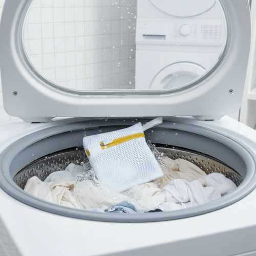Mesh Laundry Bag & Detergent Pod Holder (50 Char) 2