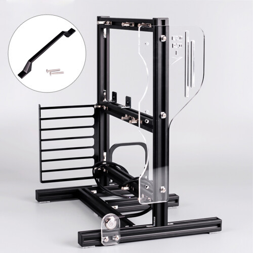 No Limit In GPU Length DIY Gaming Computer Case Cooling Support Water Cooling Options Stackable Aluminum Frame Open Chassis With Handle Lightweight 1