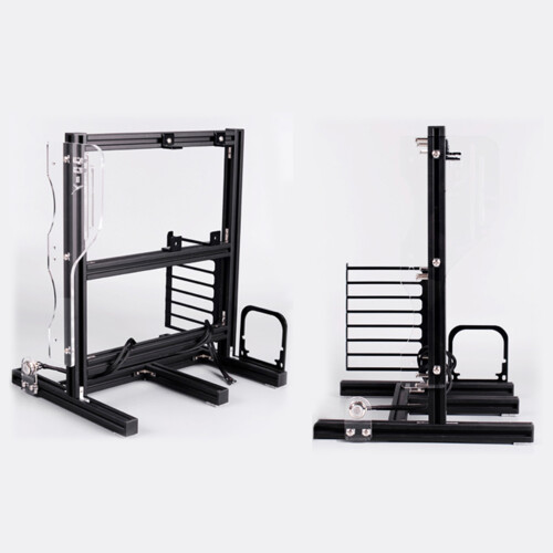 Cooling Support Fan Mounts DIY Gaming Computer Case Stackable Rack Stand Bare Frame With Handle No Limit In CPU COOLER Height Open Air Aluminum Frame 2