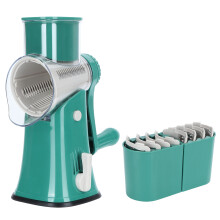 Food Grade Material Rotary Grater With Non Slip Base Stainless Steel Blade Hand Crank Vegetable Shredder Airtight Seal Bag Sealer Portable Heat