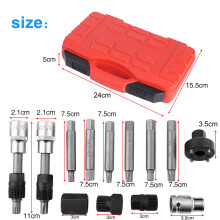 Heavy Duty Power Steering Pulley Puller Installer Wide Compatibility Vehicle Tools Alternator Pulley Remove Install Tool Kit Complete Set Car Repair