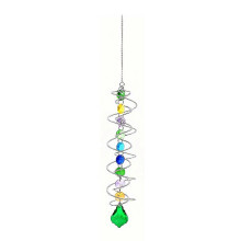 (Green) Crystal Suncatchers Indoor Wind Ornaments Garden Rotating Stabilizers Hangings for Garden Rainbow Makers Window Decorations Purple
