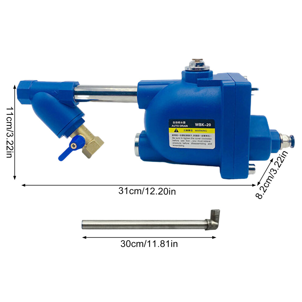 (58 With 30Cm Pipe) Air Compressor Auto Drain Valve W/ Dual Filtration 6253032917462