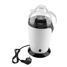 Electric Popcorn Popper With Automatic Stirring And Quiet Operation, Mini Size Corn Popping Machine Featuring Non Stick Plate And Compact Footprint