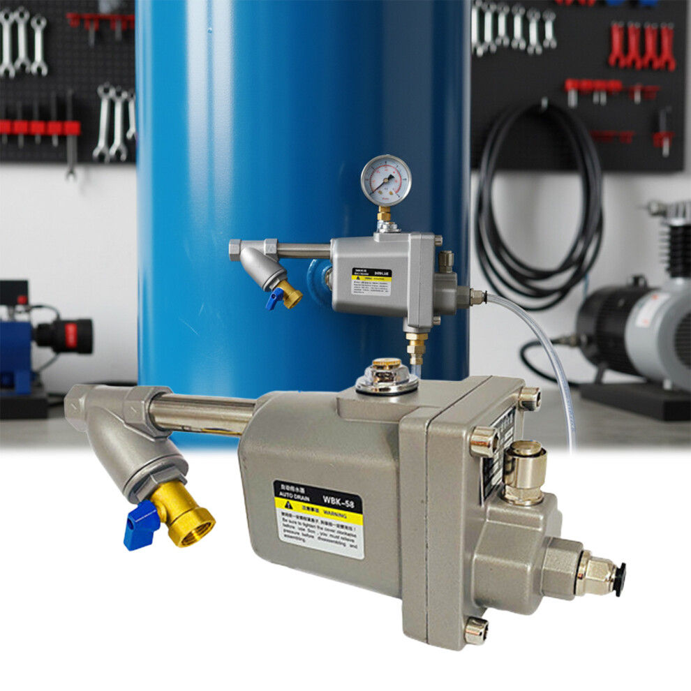 (20 With 30Cm Pipe) Air Compressor Auto Drain Valve W/ Dual Filtration 6253032917455