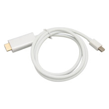 White Mini DisplayPort to HDMI Adapter 1 meter/3.3ft Male to Male for Monitor