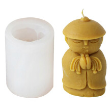(10) Monk Silicone Molds Candle Making Moulds Silicone Craft Moulds Monk Shape Ornament Moulds Silicone Texture for Candle