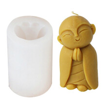 (6) Monk Silicone Molds Candle Making Moulds Silicone Craft Moulds Monk Shape Ornament Moulds Silicone Texture for Candle