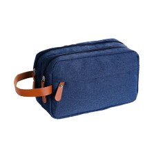 (Cyan) Portable Travel Toiletry Makeup Bag Cosmetic Organizer Large Capacity Casual Storage Bag for Women Girl Gray